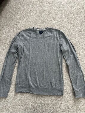 1901 Boys Light Gray V-Neck Sweater